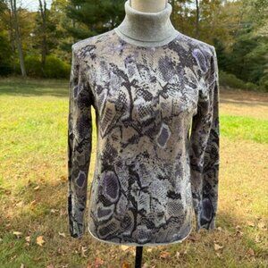 COURAGE b SWEATER TURTLENECK CASHMERE GRAY BLACK TAN PURPLE LONG SLEEVE SIZE M